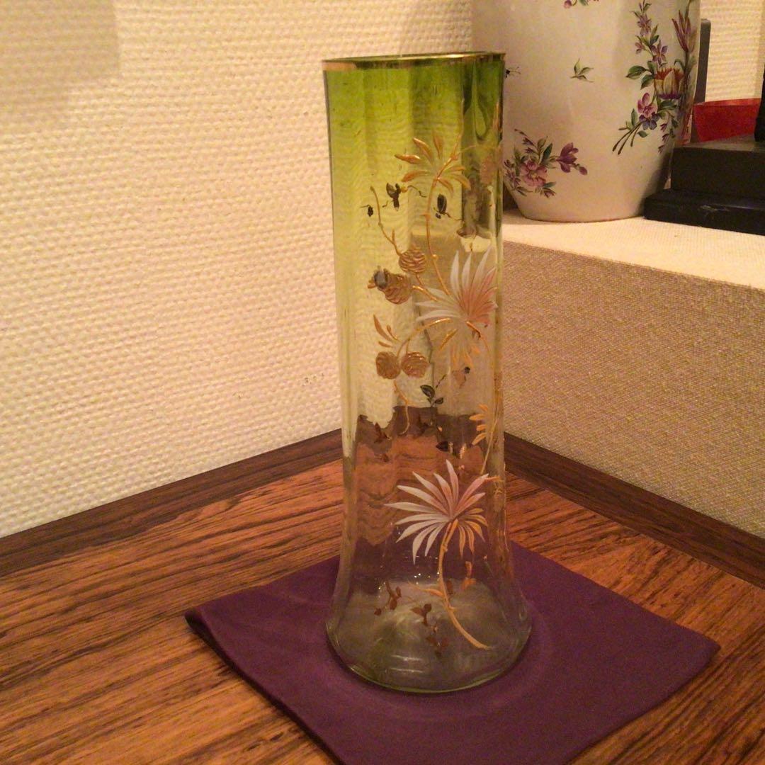 ルグラ ・モンジョワ　朝顔文様花瓶　1900年代
