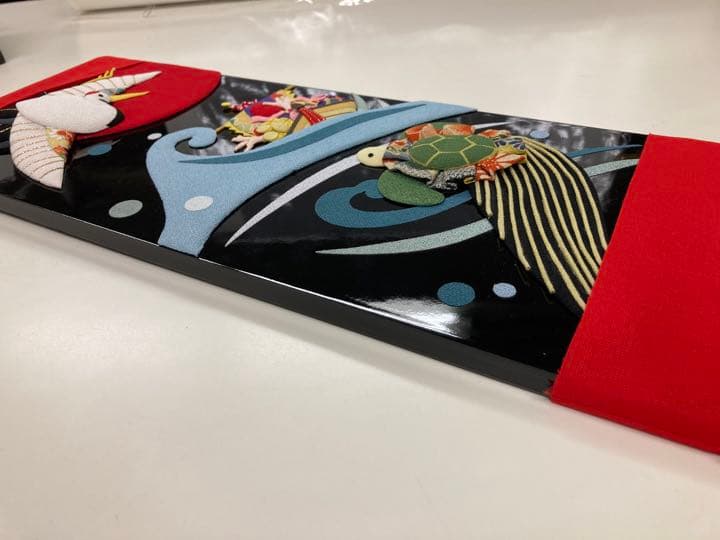 お正月飾り　縁起物　鶴亀　壁飾り