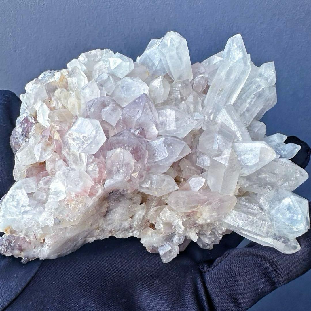 希少❗️高品質❗️超綺麗♡レインボー☆ヒマラヤ水晶 クラスター超強いパワーA1363