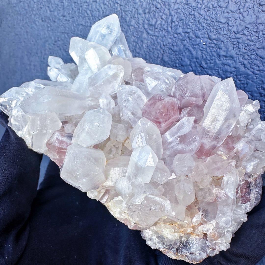 希少❗️高品質❗️超綺麗♡レインボー☆ヒマラヤ水晶 クラスター超強いパワーA1363