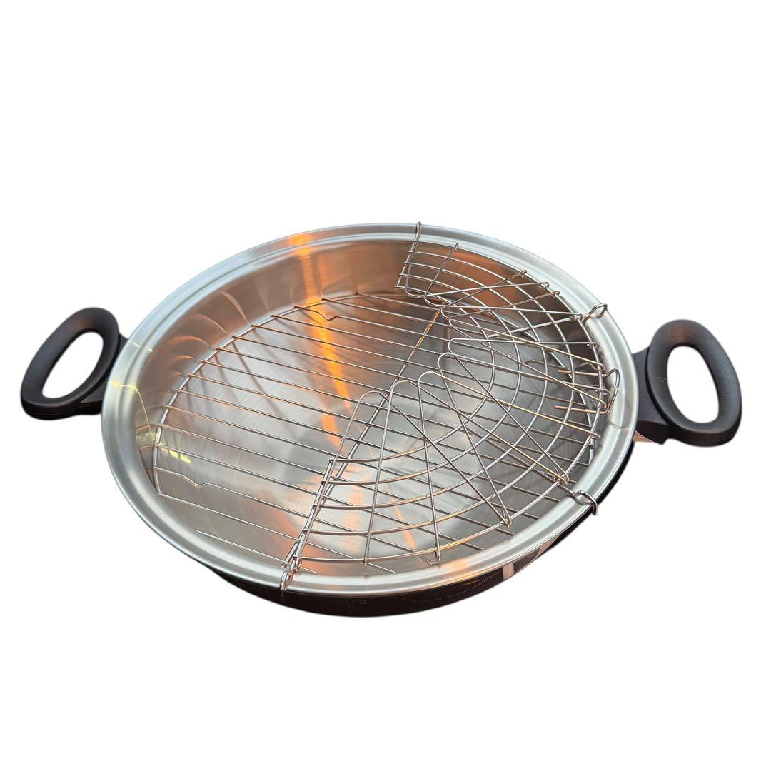 極美品 Amway クィーンクック ウォック 未使用級 網付き 18/8 一点物