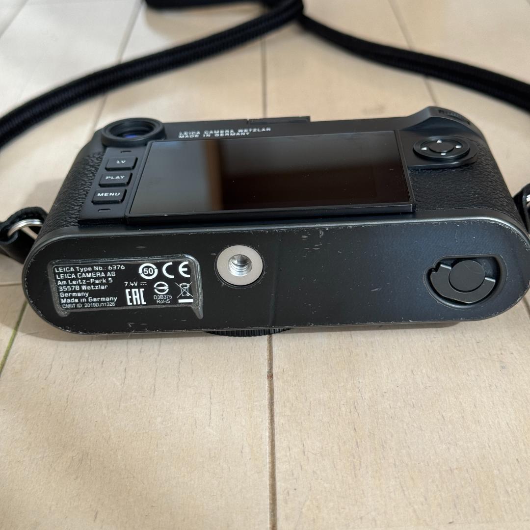 【美品】Leica M10-R ブラッククローム バッテリー2個 ストラップ付