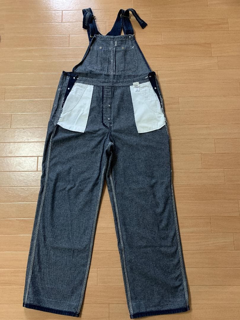 Lee 日本製☆ワイドオーバーオール☆レトロデニム☆メンズL・レディースLL