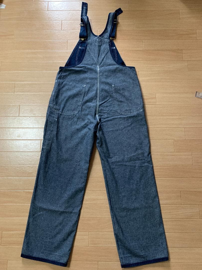 Lee 日本製☆ワイドオーバーオール☆レトロデニム☆メンズL・レディースLL