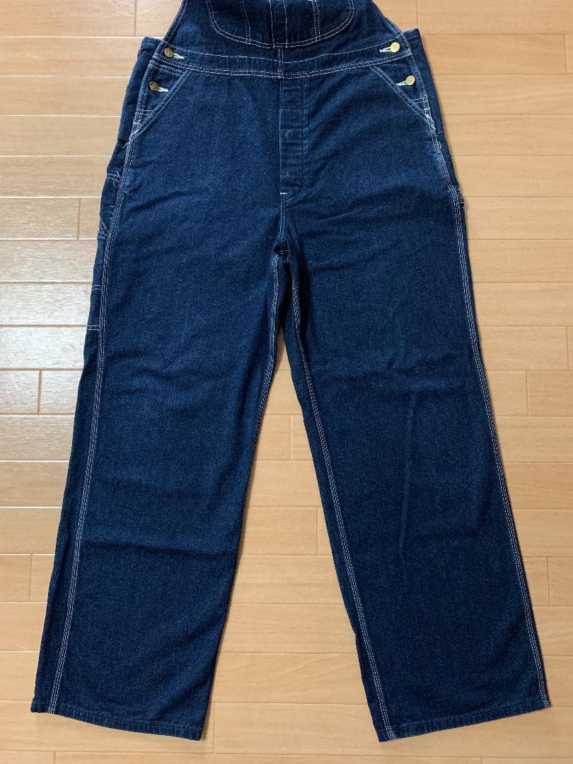 Lee 日本製☆ワイドオーバーオール☆レトロデニム☆メンズL・レディースLL