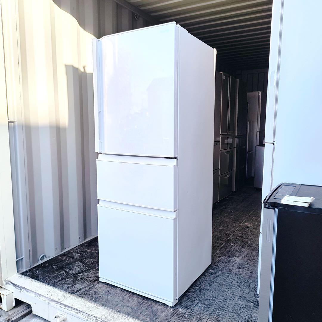 37運搬取付無料！グレインホワイト純正東芝スタイリッシュ冷蔵庫！完動品超美品！