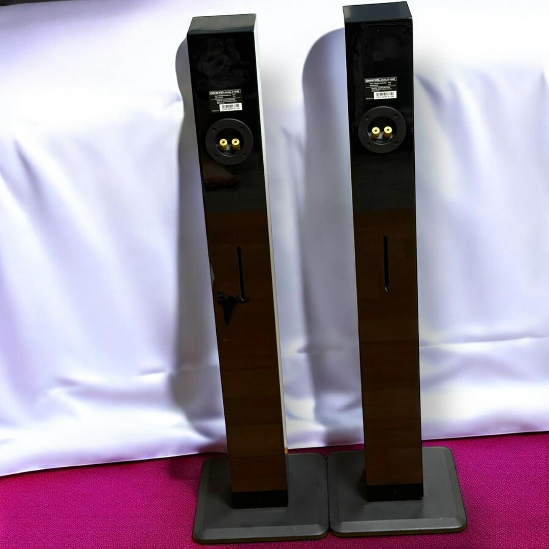 ☆美品 ONKYO D-108E B トールスピーカー ペア シリアル同番