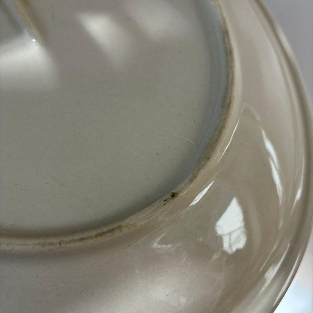 White Brown　ホワイトブロー　YAMAKO作　日本製　陶器　深皿