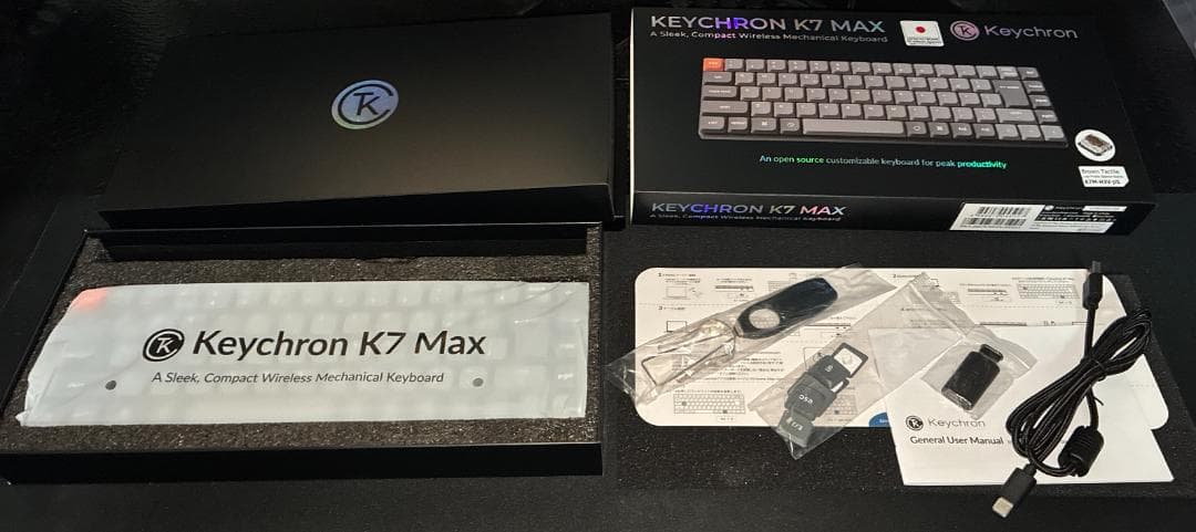 KEYCHRON K7 MAX ホットスワップ＆RGB対応 JIS配列 茶軸