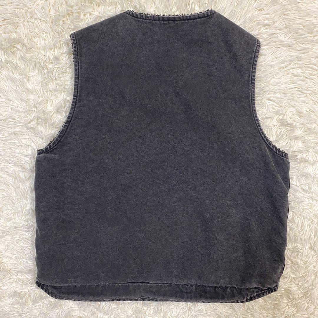 雰囲気◎ carhartt V26 ダックボアベスト　オールブラック