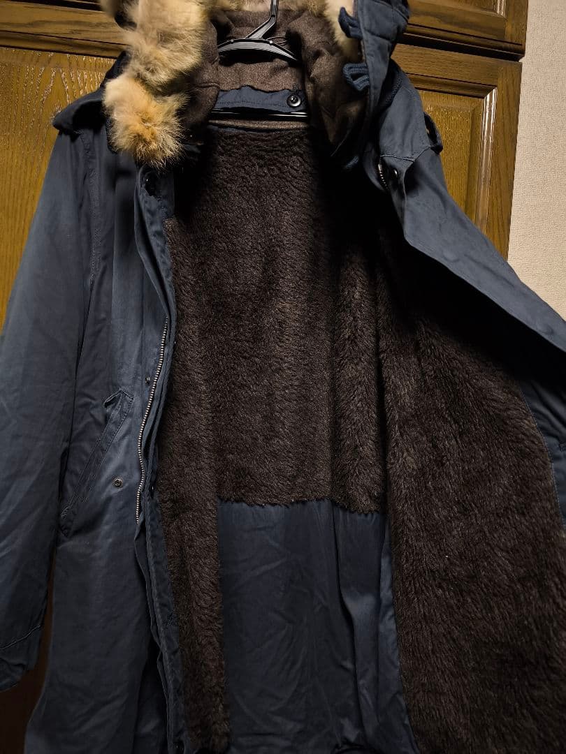 ATTACHMENT M-51　コットンオックスモッズコート　ネイビー　サイズ2