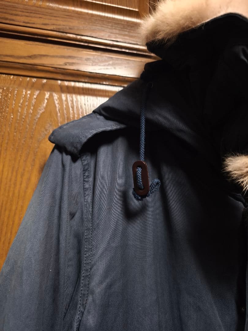 ATTACHMENT M-51　コットンオックスモッズコート　ネイビー　サイズ2