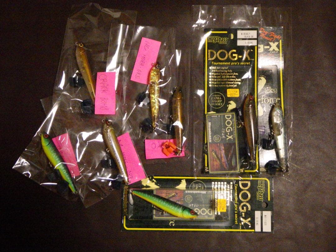 オールドメガバスルアー　DOG-X 8個セット