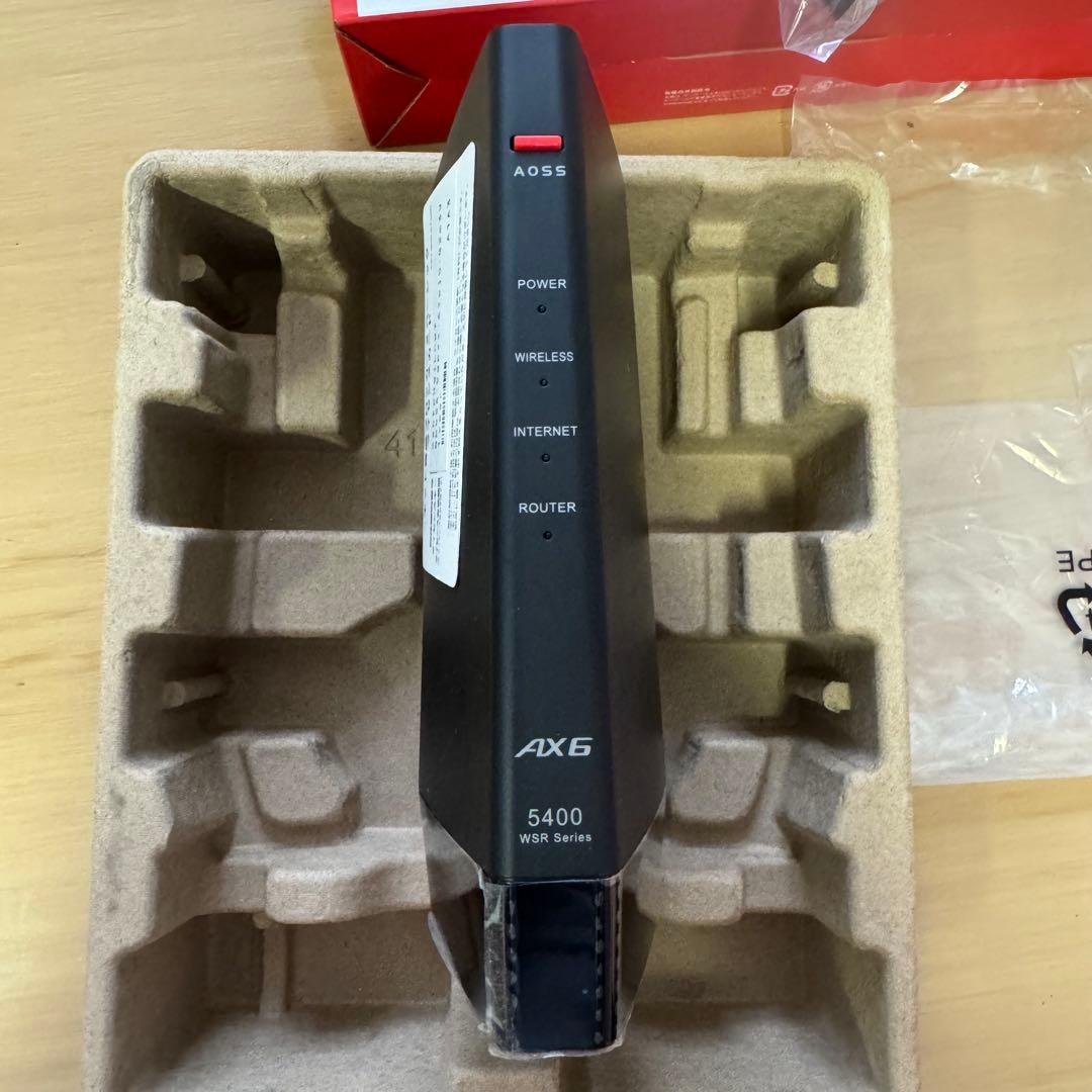 【美品】BUFFALO WSR-5400AX6P-BK Wi-Fi 6ルーター