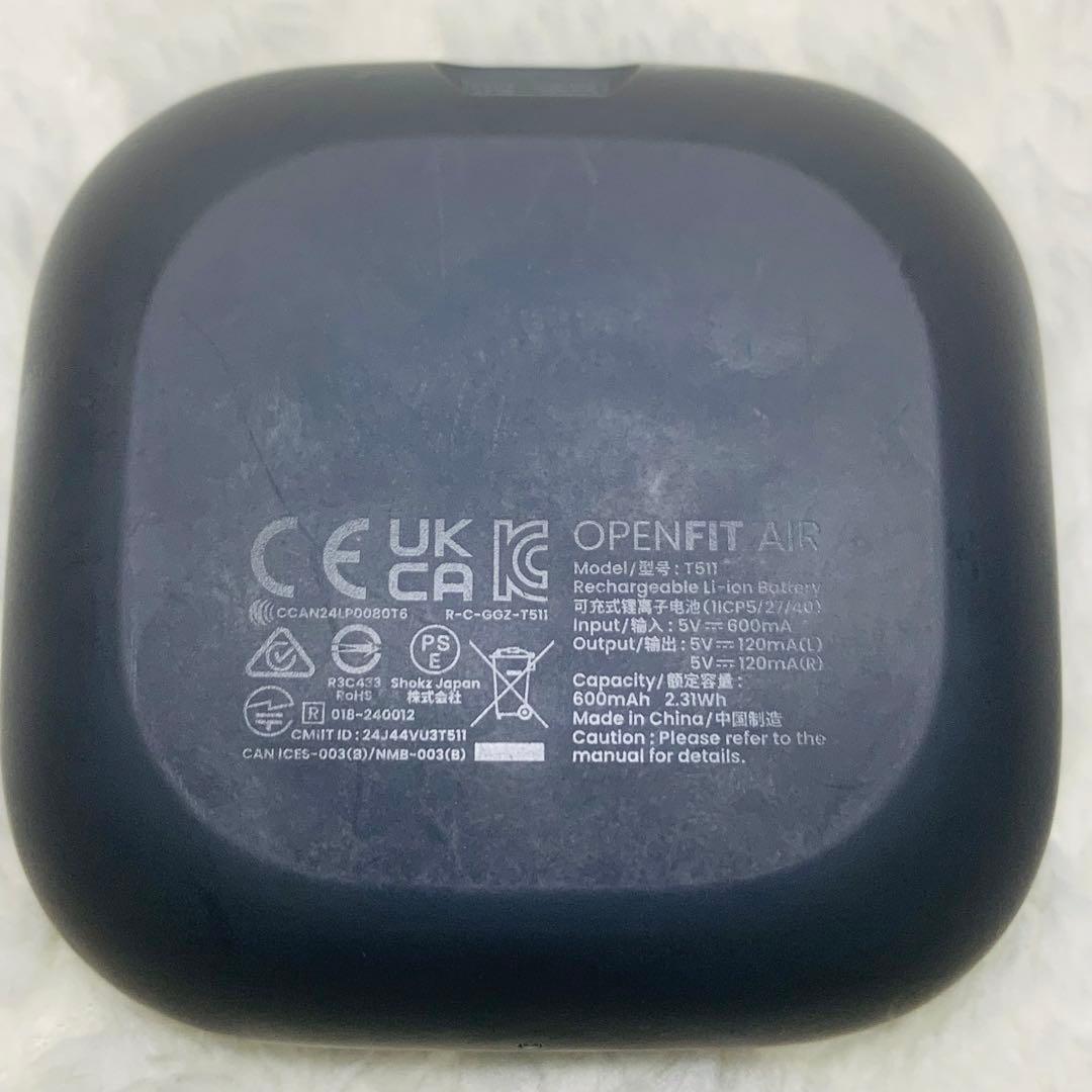 美品 SHOKZ OPENFIT AIR ブラック　3