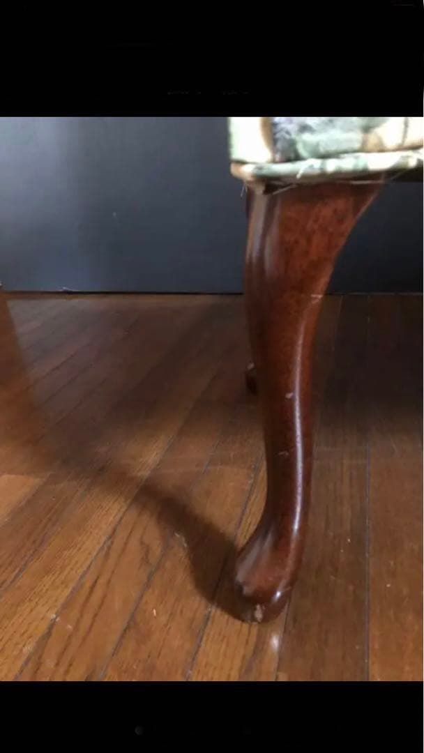 希少♦️猫脚 巻肘 高級 エレガント ソファ♦️絵画の様♦️華やかな花柄♦️送料込