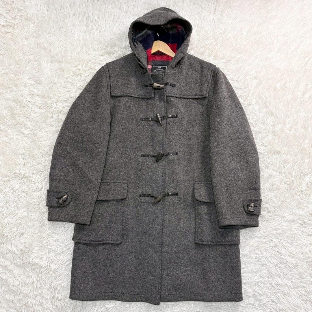 Gloverall　グレー ダッフルコート ウールブレンド　サイズ42