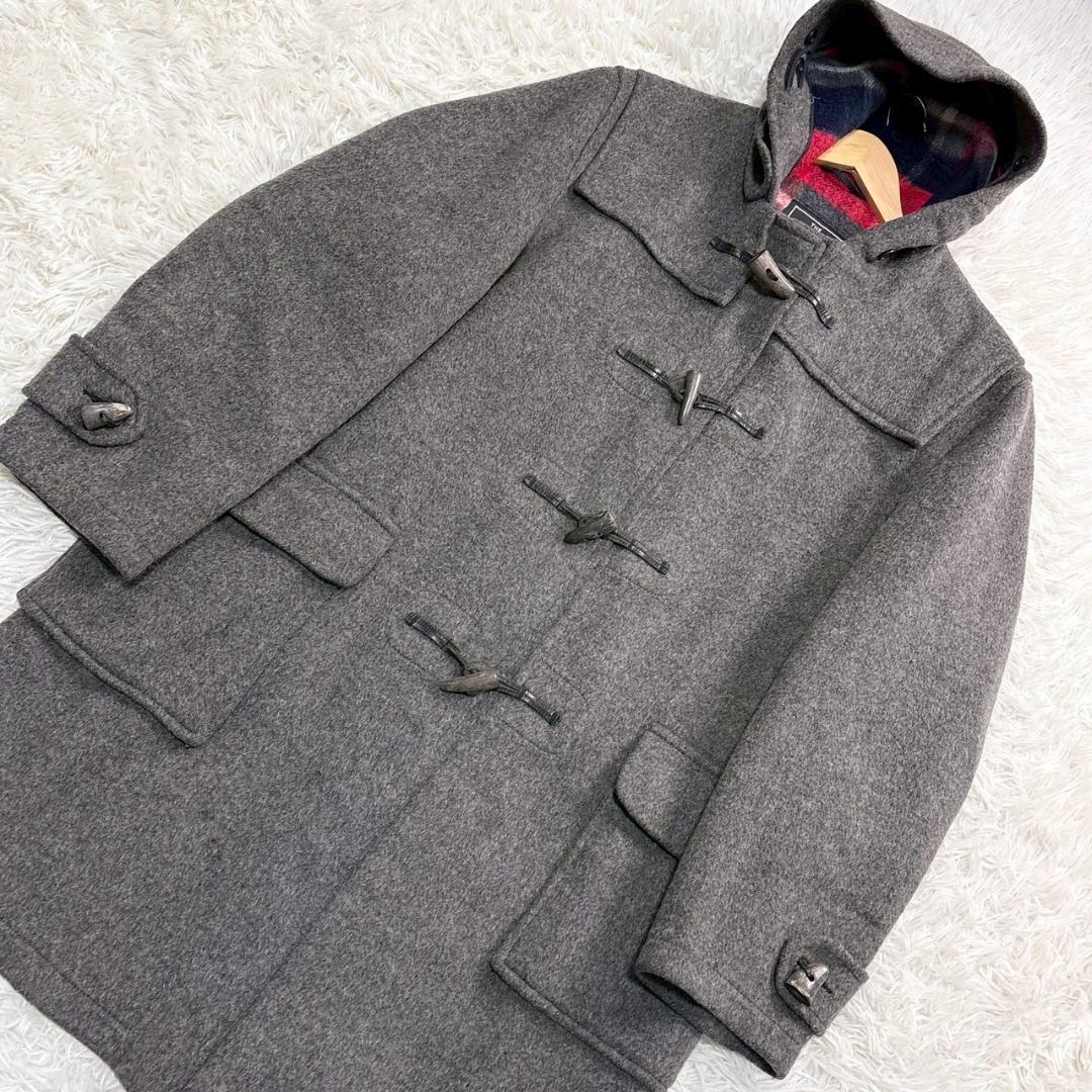 Gloverall　グレー ダッフルコート ウールブレンド　サイズ42