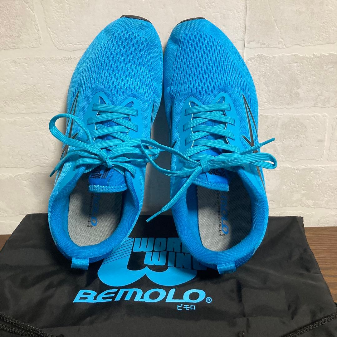 ビモロシューズ BeMoLo ランニングベロ トリコ ブルー 24cm