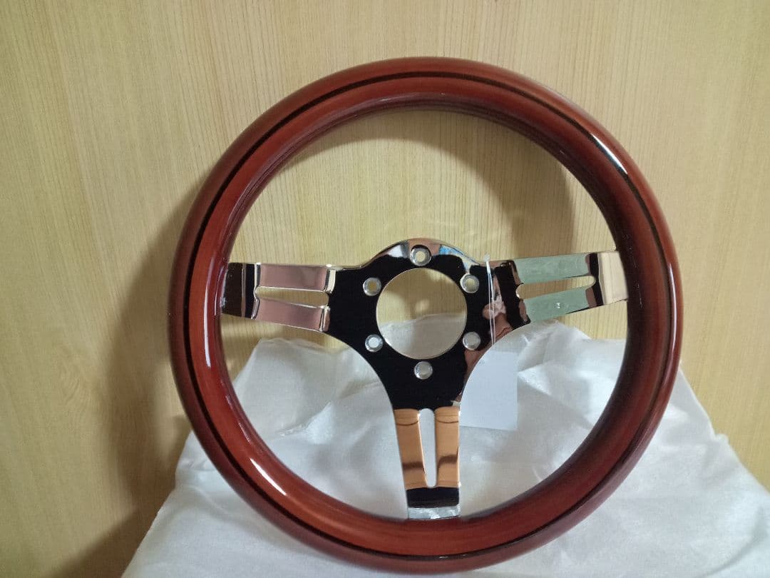 ウッドステアリング　小径　29cm 旧車　新品　290mm
