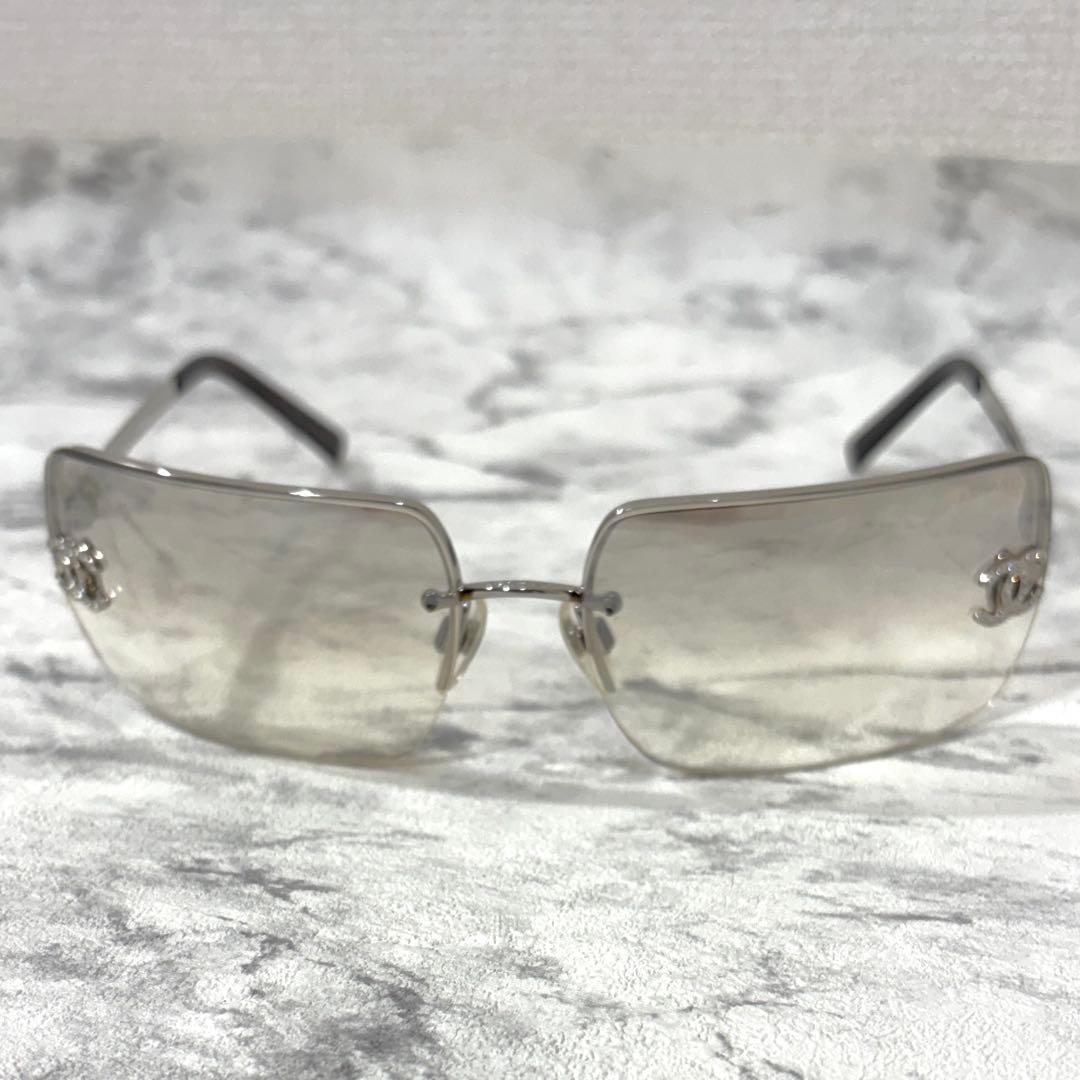 シャネル ココマーク ラインストーン サングラス グラデーション 4092-B