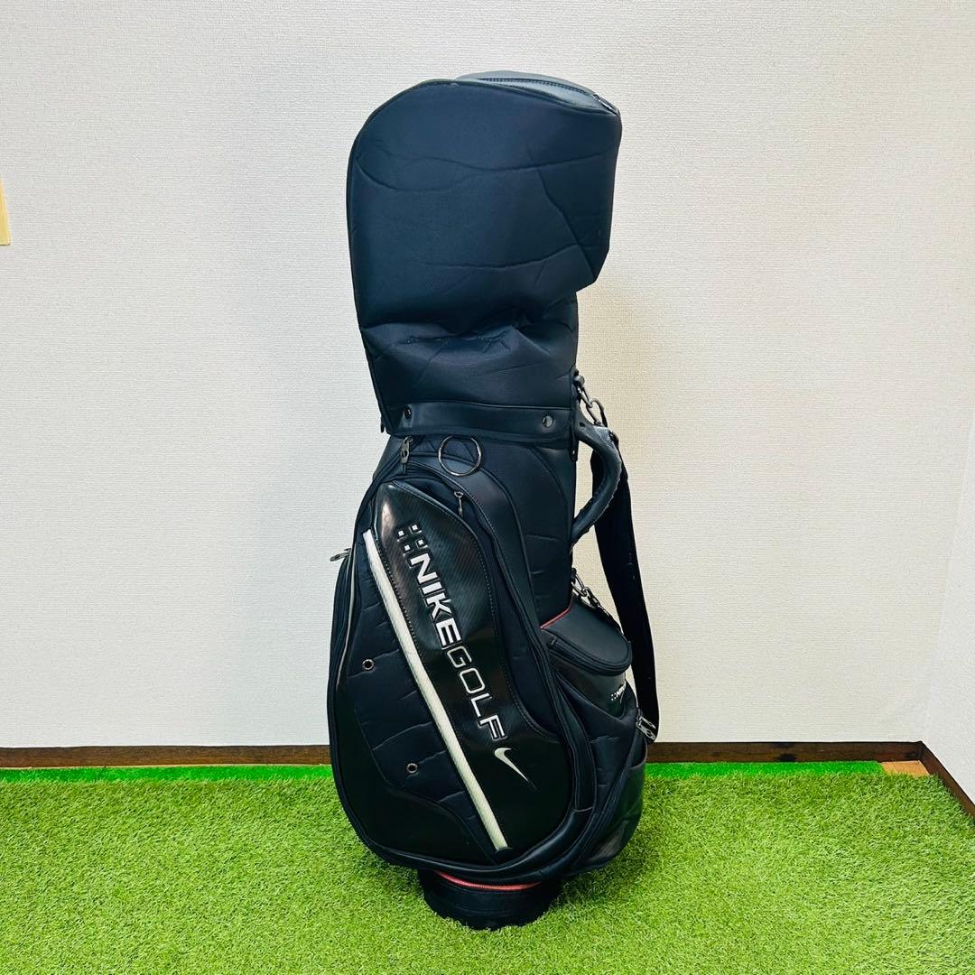 ナイキ ゴルフ キャディバッグ カート型 ブラック シルバー