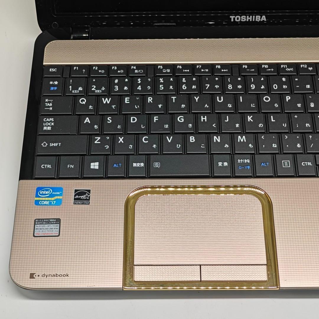 【東芝】T552 高性能i7 SSD512GB 16GB ゴールド ノートPC