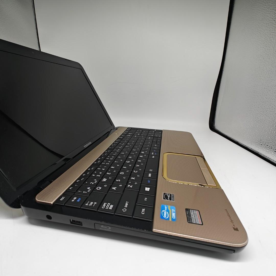 【東芝】T552 高性能i7 SSD512GB 16GB ゴールド ノートPC