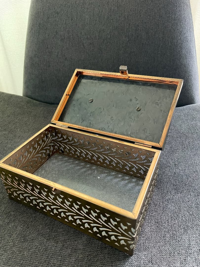 ヴィンテージ ベークライト ルーサイト バッグ メタルボックス 型 1950