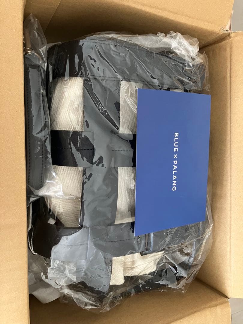 【新品未使用】BLUE×PALANG WOVEN BASKET BAG NAVY