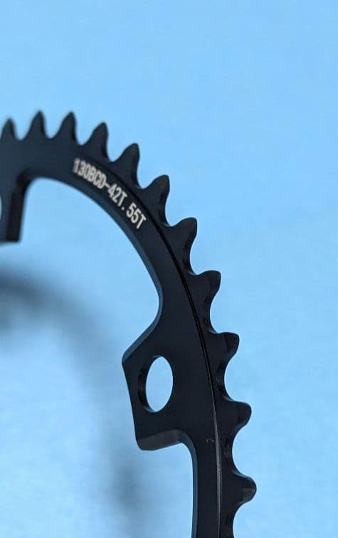 VXM PCD 130mm 5ボルト ダブル用 チェーンリング 55T/42T