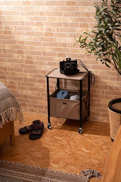 テーブルワゴン キャスター付き 折りたたみ式 ブラック MIP-71 N01