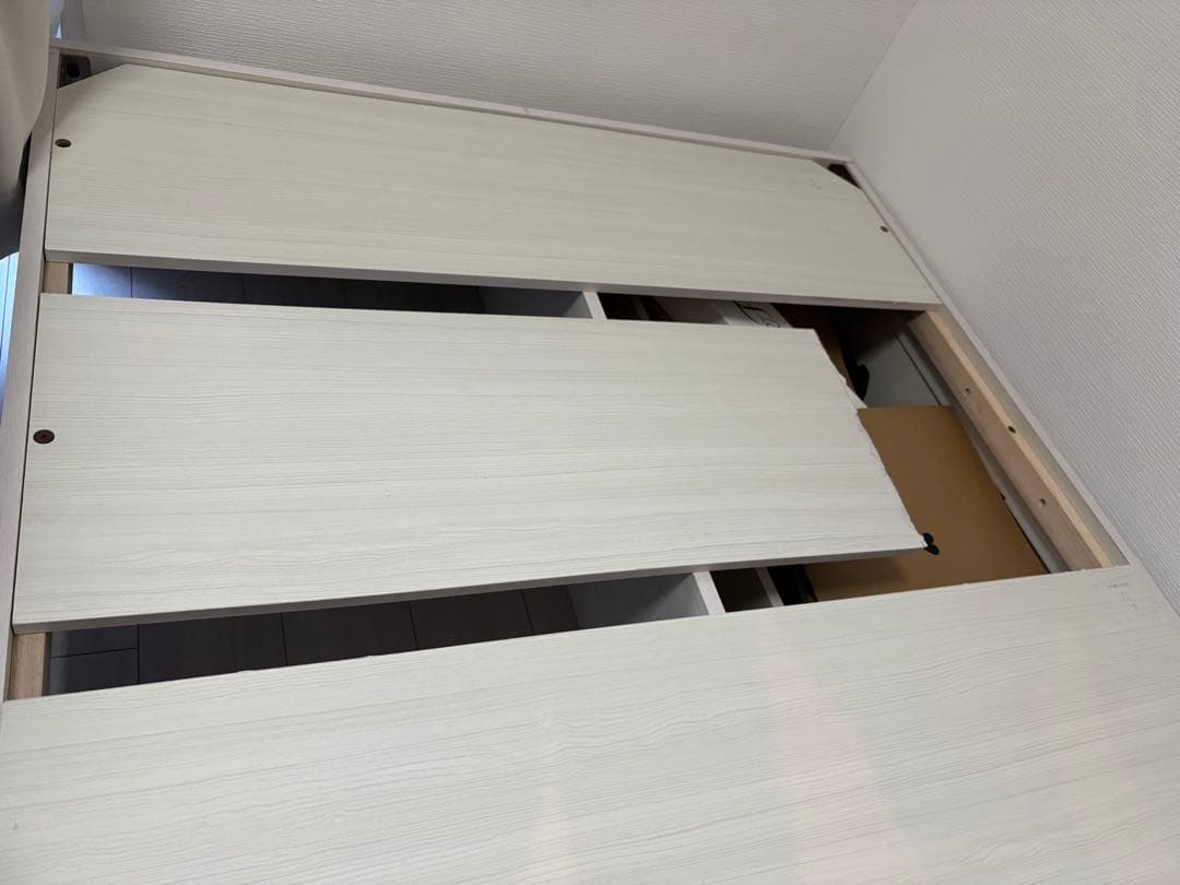 セミダブルベッド 収納付きベッド 大阪市西区まで引取りに来てくれる方 12/7迄