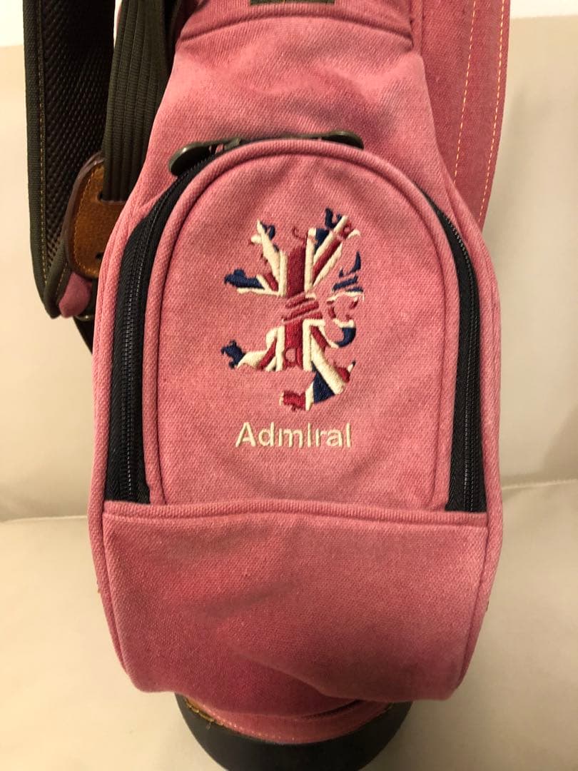 【送料込み】国内1点のみ☆アドミラルファン必見☆デニム&レザーキャディバッグ