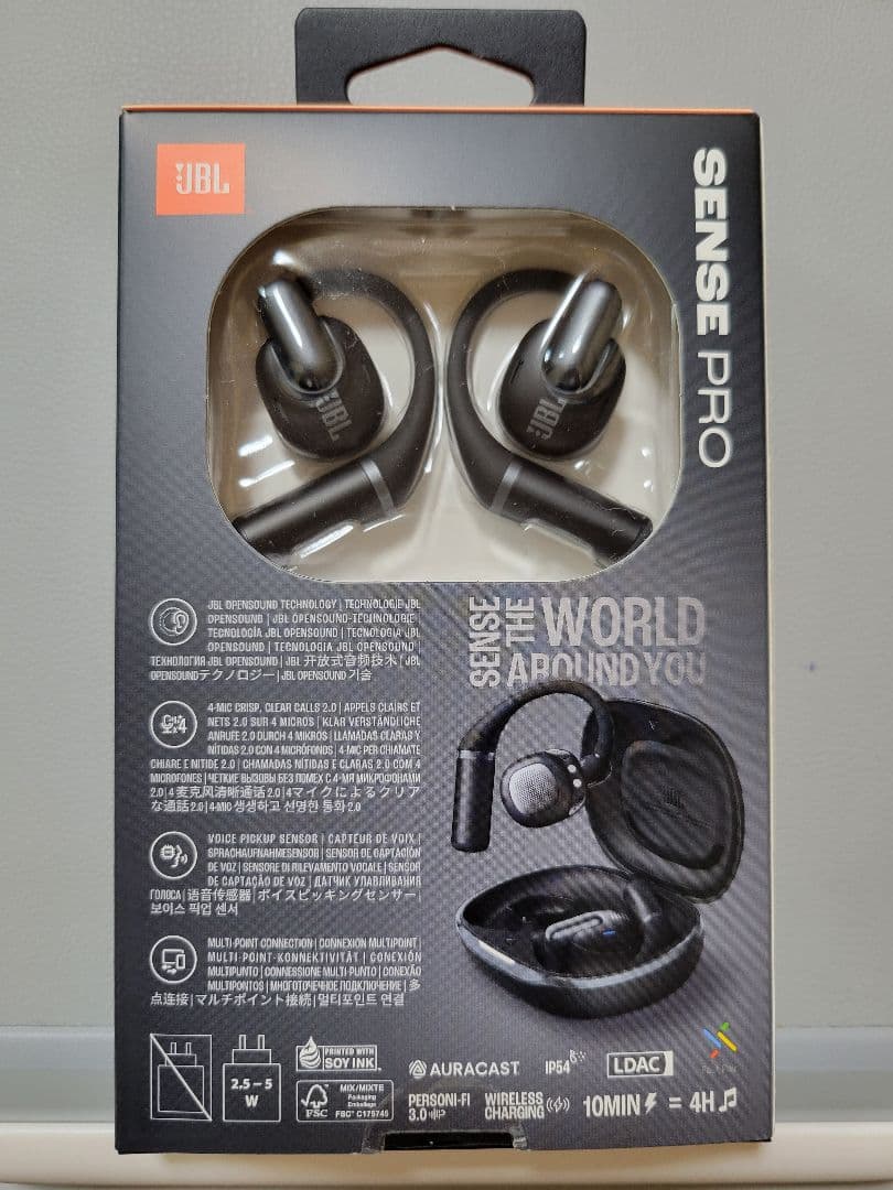 JBL SENSE PRO ワイヤレス オープンイヤフォン 黒