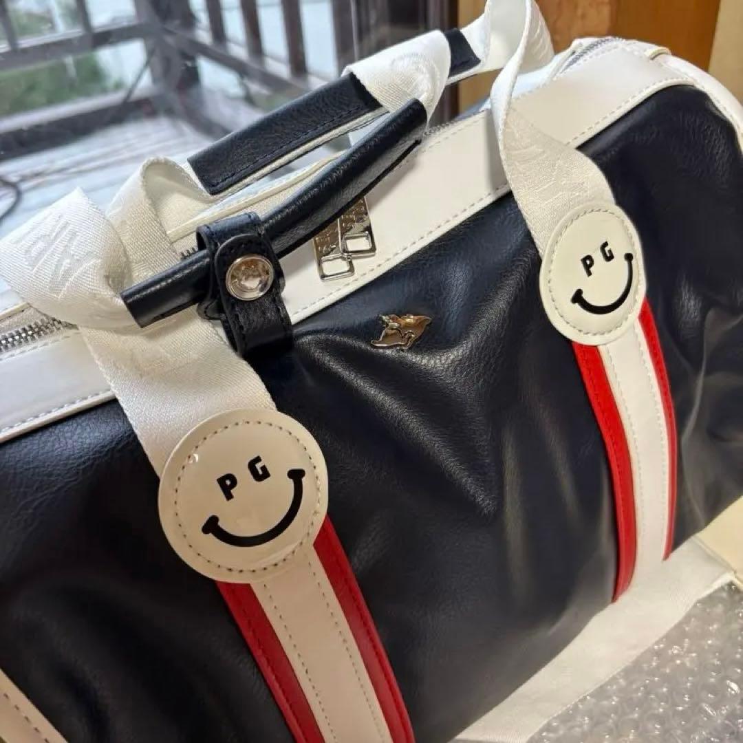 PEARLY GATES PGキャディバッグ 黒/白/赤