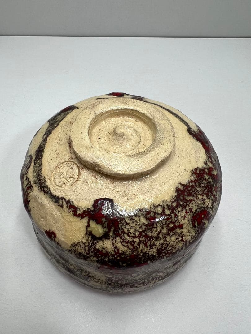 志典女作　箕面焼　茶碗　箕山