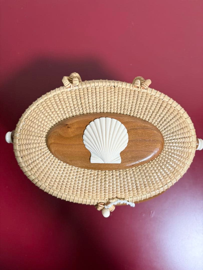 ナンタケットバスケット　7インチ　オーバル　パース