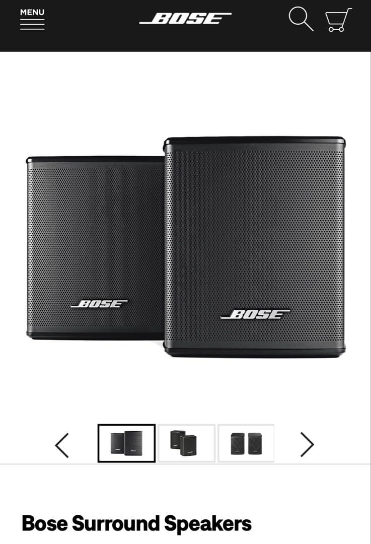 さ*や様 ワイヤレス高音質Bose Surround Speakersブラック