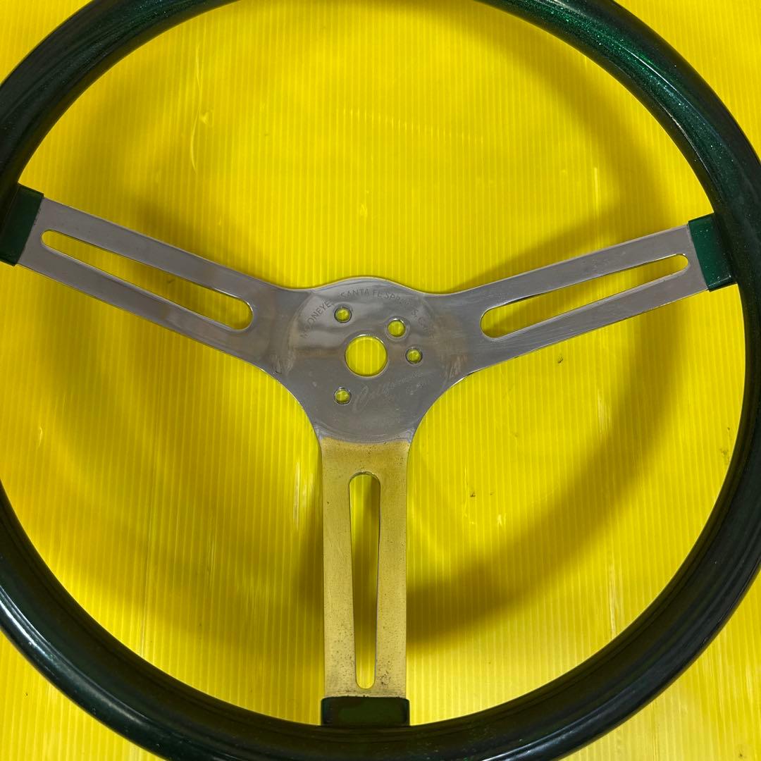 カリフォルニアメタルフレークグリーンステアリングホイール、グラントハンドル