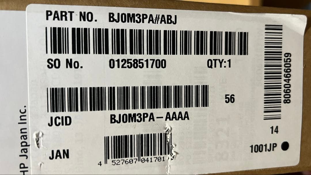 HP ノートパソコン　15-fd0579TU BJOM3PA-AAAA