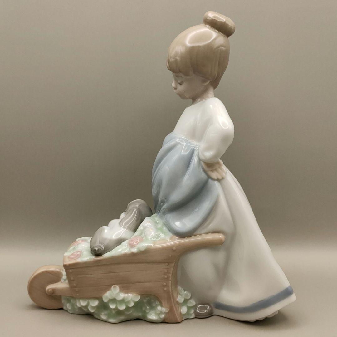 ✦極美品✦ リヤドロ NAO　マイガーデン　少女　犬　専用箱あり