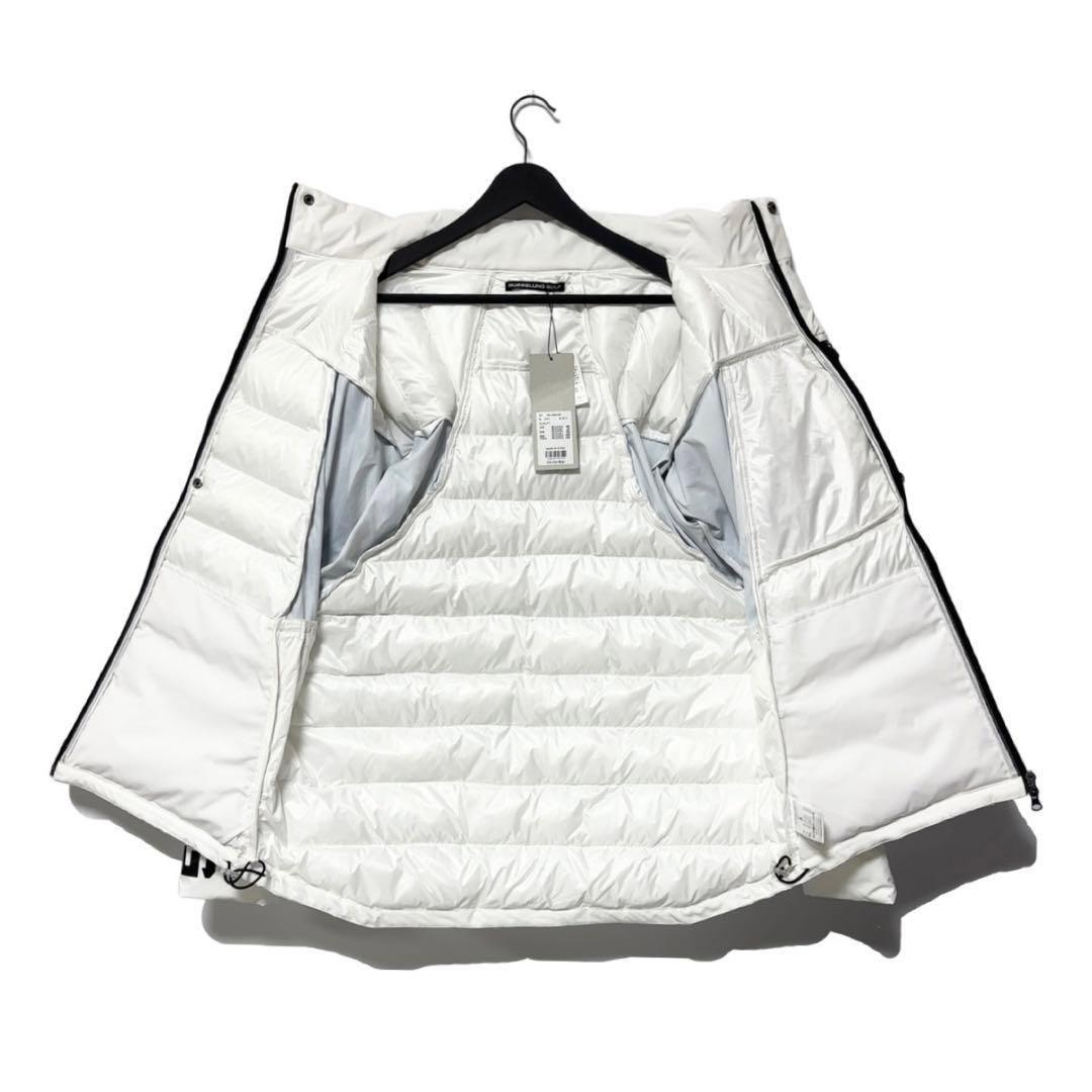 新品 ラッセルノ ゴルフ パデッド ジャケット ペイズリー ホワイト XL 6