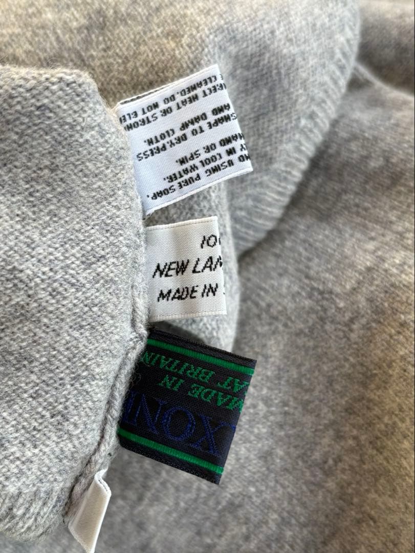 新品SAXONE made in BRITAIN 英国 ニット　ウールセーター