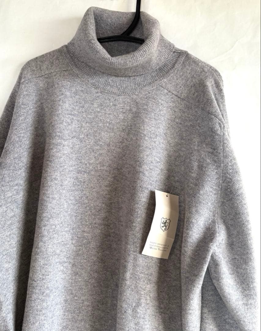 新品SAXONE made in BRITAIN 英国 ニット　ウールセーター