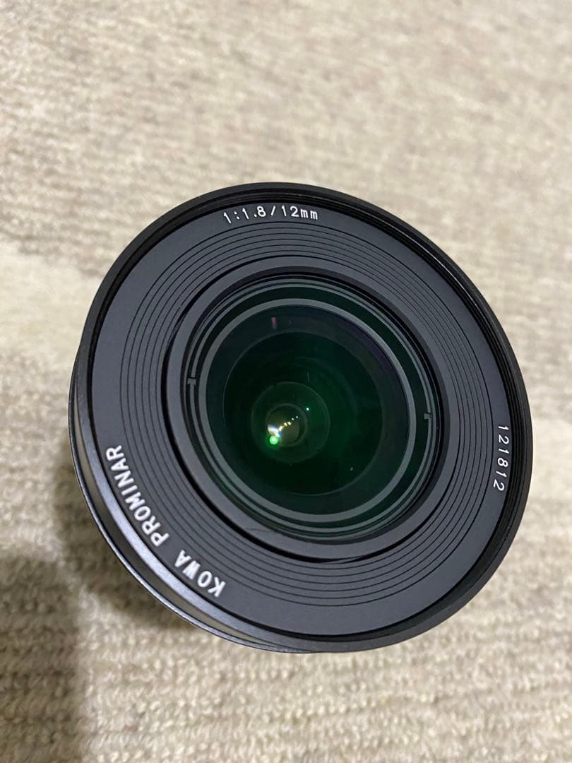 【新品　未使用　日本製】12mm F1.8マニュアル広角レンズ　ブラック