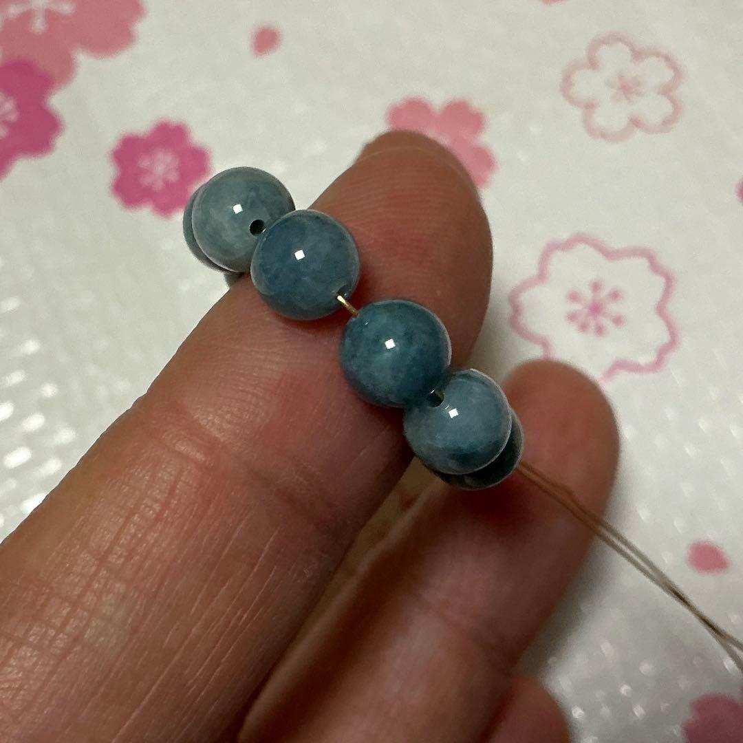 【専用】コン沢翡翠の珠　※6mm珠　10珠