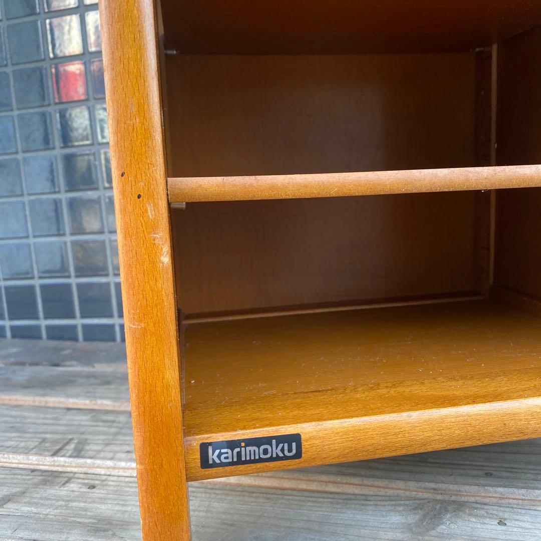 カリモク karimoku 八段チェスト スリッパラック 収納 レトロインテリア