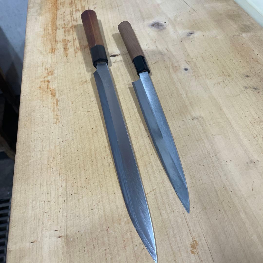 柳刃包丁2本セット　7寸　9寸