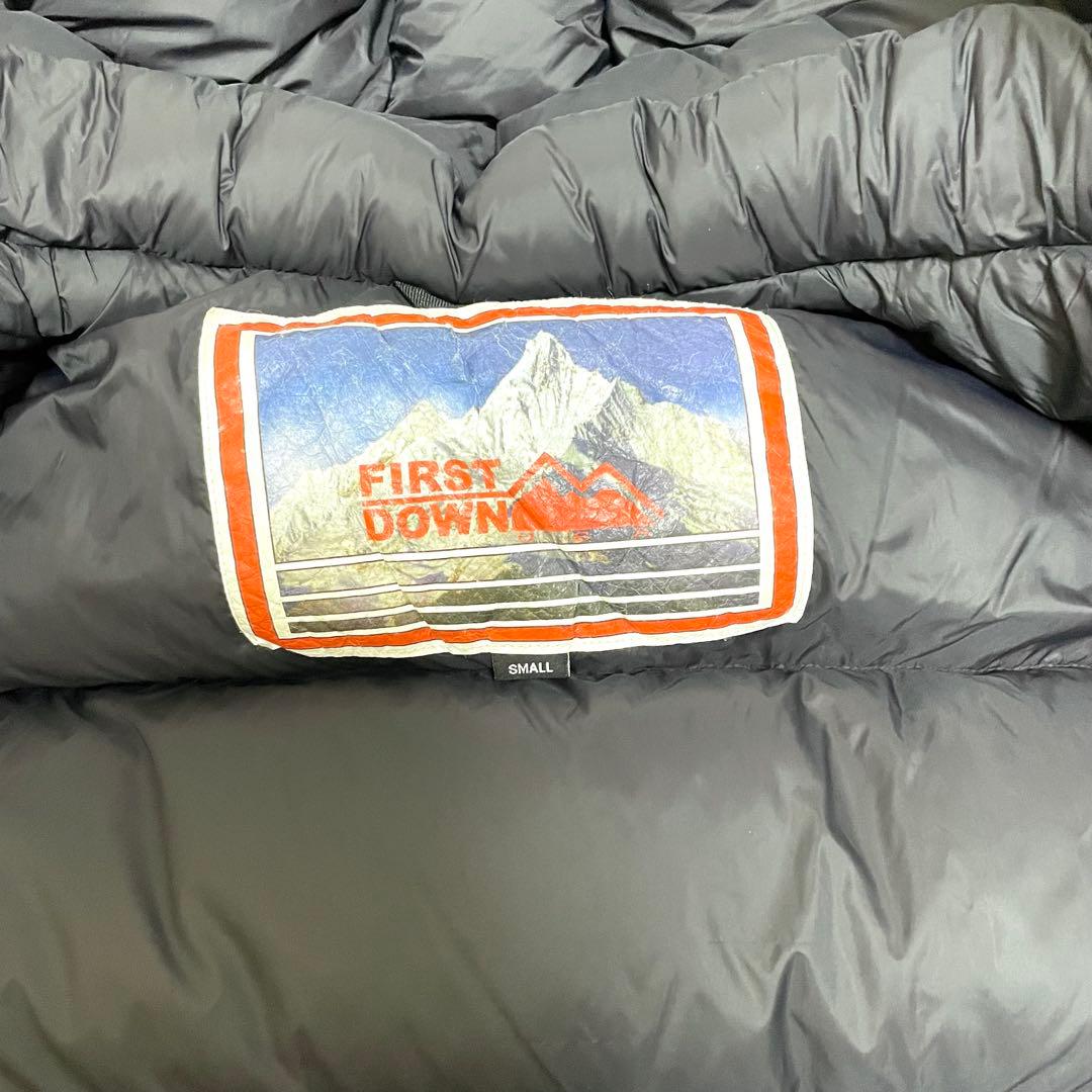 ファーストダウン フリークスストア別注 ショートパネルダウンジャケット 黒